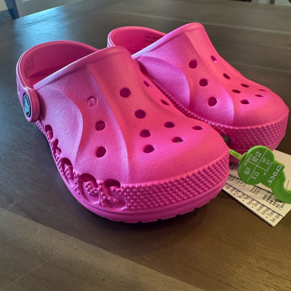 NWT CROCS Kids Water Shoes - Bright Pink